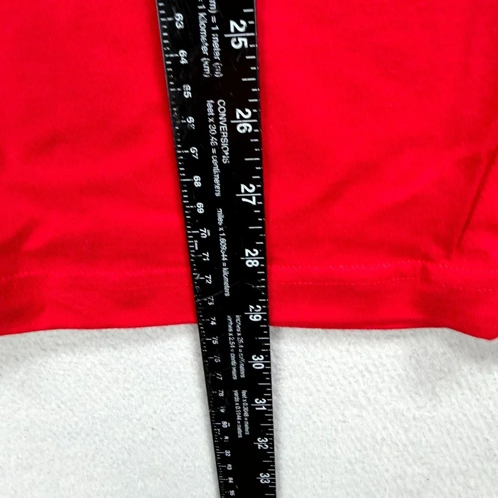 Nike Action Ribbon Icon T Shirt Mens XL Red Athletic‎ Skate Center Swoosh Crew